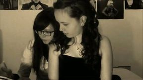 Webcam clip with two teens making out passionately