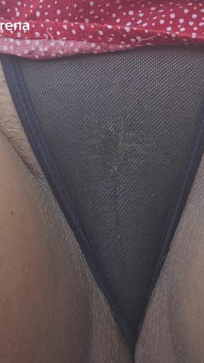 Unforgettable moment from &quot;Sheer lace panties&quot;