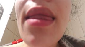 My Indian Stepsister Brushes Her Teeth and Then Makes a Square Mouth