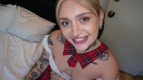 wheelchair-bound co-ed slut karlee rose gets extra credit facial