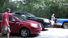 Naked Jen Sucks And Fucks Strangers At The Car Park! (1st half mp4)