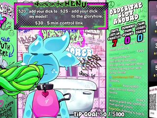 Homosexual Slime Bitch does Just Chatting Gooning