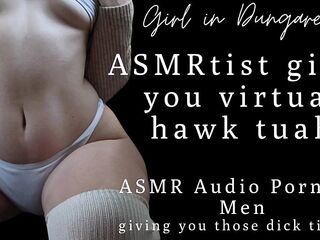 Erotic Audio porn for chaps - ASMRtist gives u virtual hawk tuah - Giving u these jock tingles
