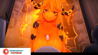 THE HOTTEST ELEMENTAI GIRL TITSJOB ANIMATED HENTAI 4K 60FPS