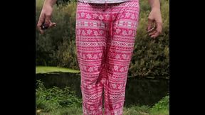 Opps I pissed myself outside down the river