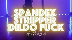 Spandex Catsuit Stripper Dildo Fuck