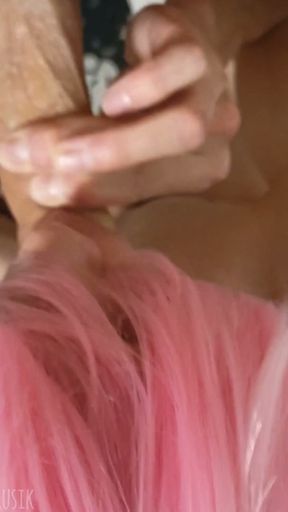 18 year old Sissy is covered in daddy 's cum ! Every day there is a lot of sperm from powerful members of femboys !   Clip 1