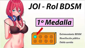 JOI Adventure Role Hentai - First BDSM medal - In Spanish