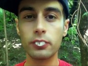 Solo long cum play in mouth - 3 strangers loads chewed till cumfoam and swallowed