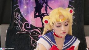 Sailor Moon Gloved Smoking Orgasm