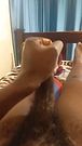 18yo guy with big black cock tugs it on top bunk