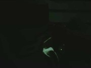 Bear Jerking Off and Cub Smoking Weed on the Back Porch at Night