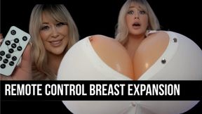 Remote Controlled Breast Expansion Bimbo