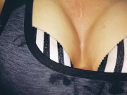 Titfuck #24 2k19 Titfuck in a sports push-up bra
