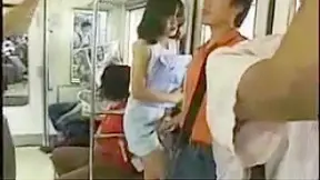 Japanese Babe Uncensored - Wild Pleasure Ride on Public Transit