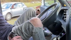 meeting with a driver stopping near my truck