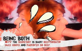 #72-the Secretary Is Back! Deepthroating Huge Cocks and Fuckin&#039;em so Deep! - Beingboth