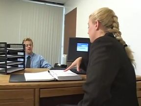 Pussy fucking masturbating in the office
