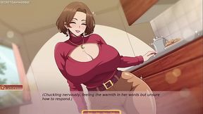 Curvy MILF anime stepmom needs a big cock