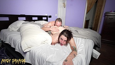 Petite Goth Queen ROUGH SEX before bed time