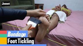I use rope to tie him to the bed and tickle his feet (6)