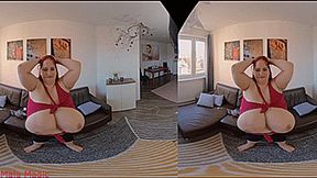 VR180 3D - Cleavage and Bra Cut with Busty Sunnniva (Clip No 2867 - Full HD mp4 version)