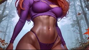 Perfect Big Boobs and Cameltoe Pussy Tease