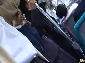 Sexy Babe Drills Deep While Riding Public Transport