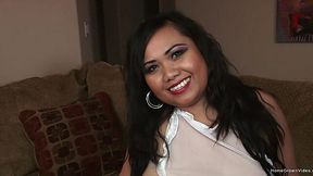 Double-stuffed chubby Asian amateur gets pounded