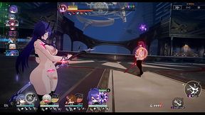 Futa acheron and her team destroy futa kafka