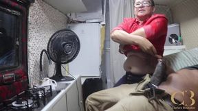 imagine fucking grandmother in an old mobile home in the middle of the city