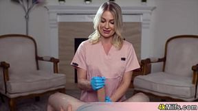 Dirty Nasty Nurse Andi Avalon Gets You Rock Hard in Minutes Flat &mdash;  Handjob Whore Frenzy