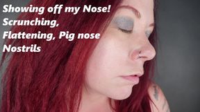 *1280x480* Showing off my Cute Nose, Scrunching it, Pig Nose and Showing off Nostrils