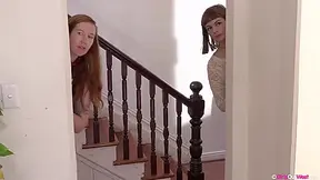 Horny Lesbians Dulcie And Panda Licking In The Office