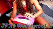 When an eggplant meets a brunette amateur with a juicy pussy : it squirts hard ! (TRAILER "THE EGGPLANT" VIDEO)