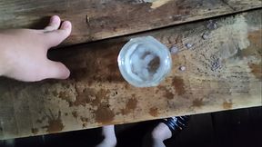 Wonderful masturbation of a huge delicious penis! Loud orgasm and cumshot!