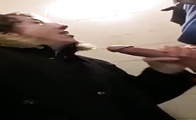 sucking off 20yo buddy in the stairwell