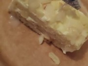 lonley pre-christmas party and made special cream cake