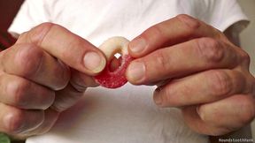 a gummy candy ring