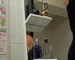 Brunette French Doll Shaves Her Cunt While Being Assfucked