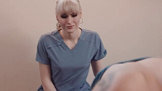 Injured Dude Gets His Ass Licked And He Analed By TS Masseuse