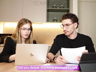 Large Tit Secretary Failed at Her Job...