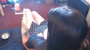 Voyeur Cam Virginia Slim 120s Smoking Ignore