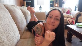 Stroke Your Cock to My Feet in This Pose