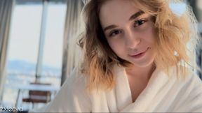 Blissful Dawn Fulfilled By Juicy Cock&#x1F346; Cream On Buttocks Of Desire