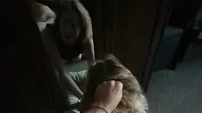 Pretty blonde bitch takes a raw pounding in mirror