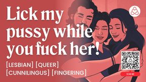 ASMR Audio Porn: First Time Bisexual FFM Threesome with Friends, Pussy Licking &amp; Blowjob - Erotic Audio Story