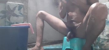 Shower Indian Bathroom Man Black Big Cock Handjob