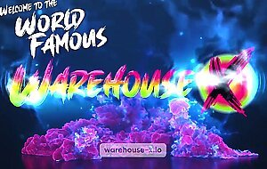 german camgirl AnjaAmelia's visit to Warehouse-X ends with a lesbian foursome
