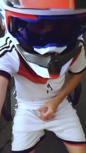 Guy Masturbates to the Sound of an Air Raid Alert